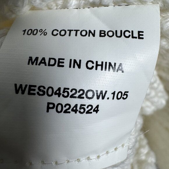 Dissh Knit Sleeveless Sweater Tank Cream Women’s Size Small cotton boucle vest - Picture 7 of 9